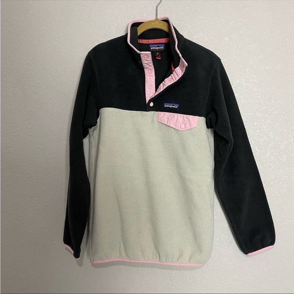 Patagonia Lightweight Synchilla Snap-T Pullover Pelican and Ink sz xs - Picture 2 of 6